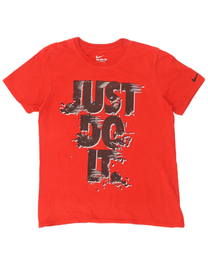 Męski T-shirt Nike Athletic Cut Graphic Top, średni czerwony