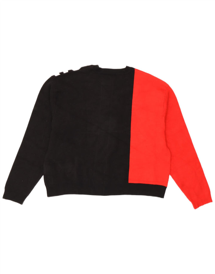 Damski sweter oversize z okrągłym dekoltem Guess UK 8, mały czarny