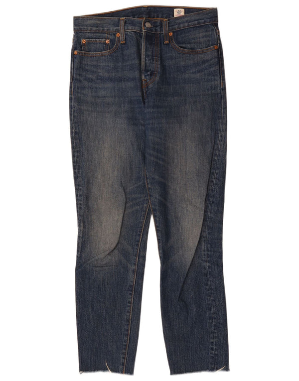 Damskie jeansy Levi's z białym dębem i wysokim stanem W28 L28 niebieska bawełna
