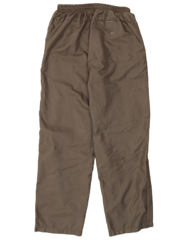 Damskie spodnie dresowe ADIDAS UK 14, poliester w brązową kratkę