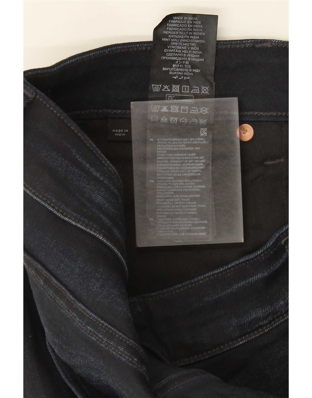 G-Star Męskie 3301 Slim Jeans W36 L30 Granatowa bawełna