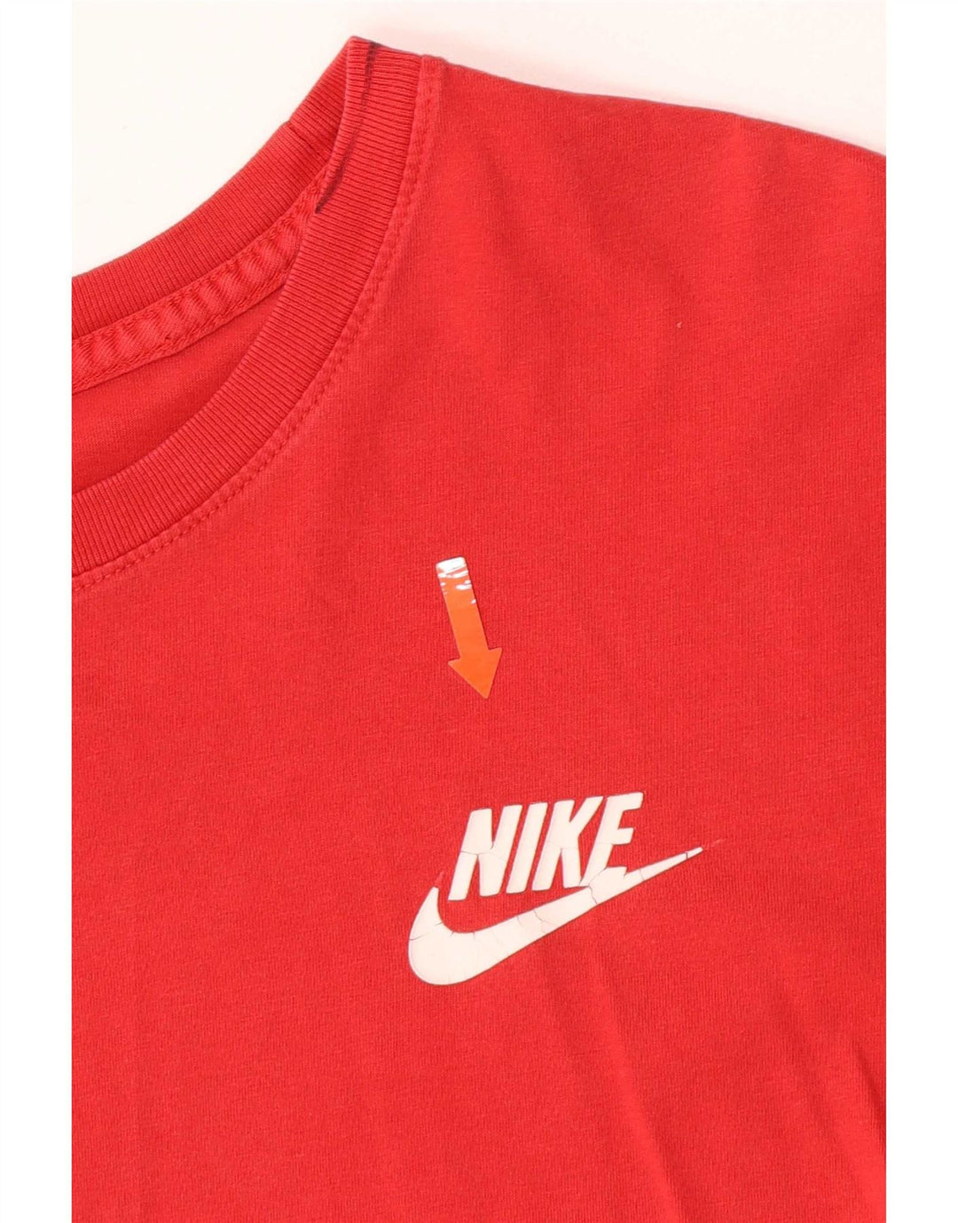 Męski T-shirt z grafiką Nike, duży, czerwony, bawełniany