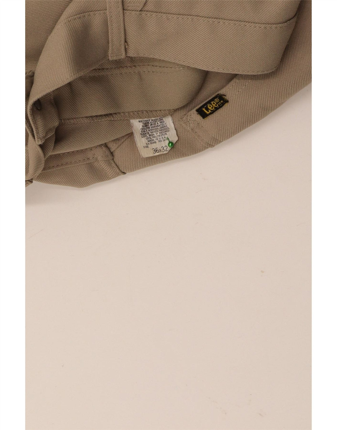 Męskie proste spodnie LEE W36 L26 Beżowy poliester