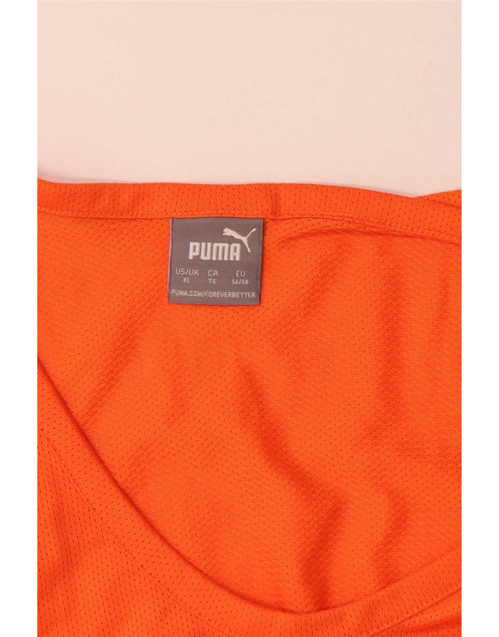 Męska kamizelka z grafiką Puma XL Pomarańczowy poliester