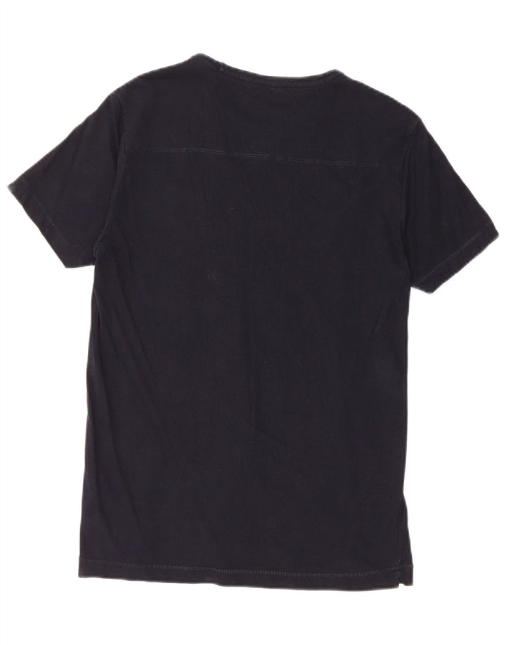 T-shirt męski French Connection, mały, czarny, bawełniany