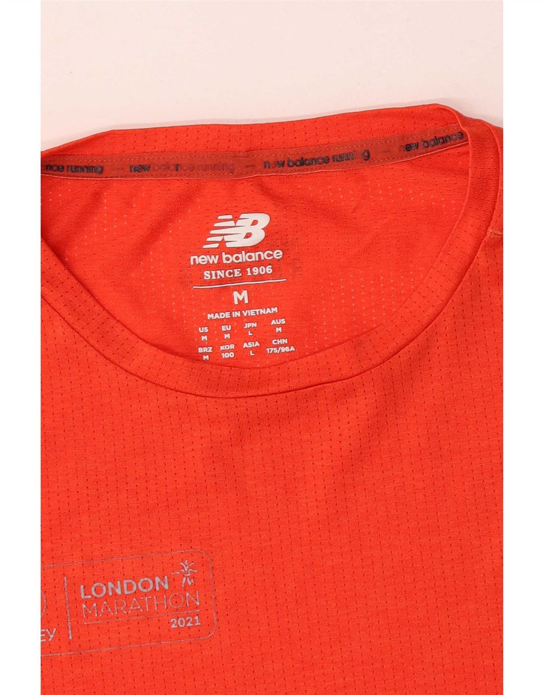 Koszulka męska New Balance, średnia, pomarańczowa