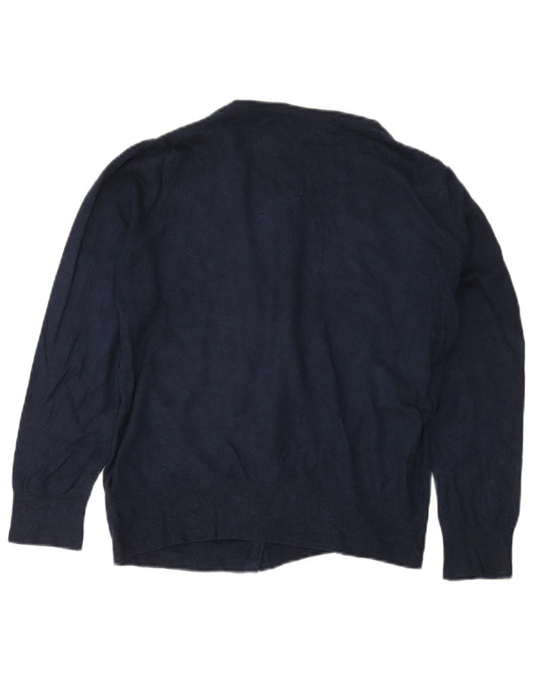 Sweter damski Marks & Spencer UK 14, duży, granatowy, wiskoza