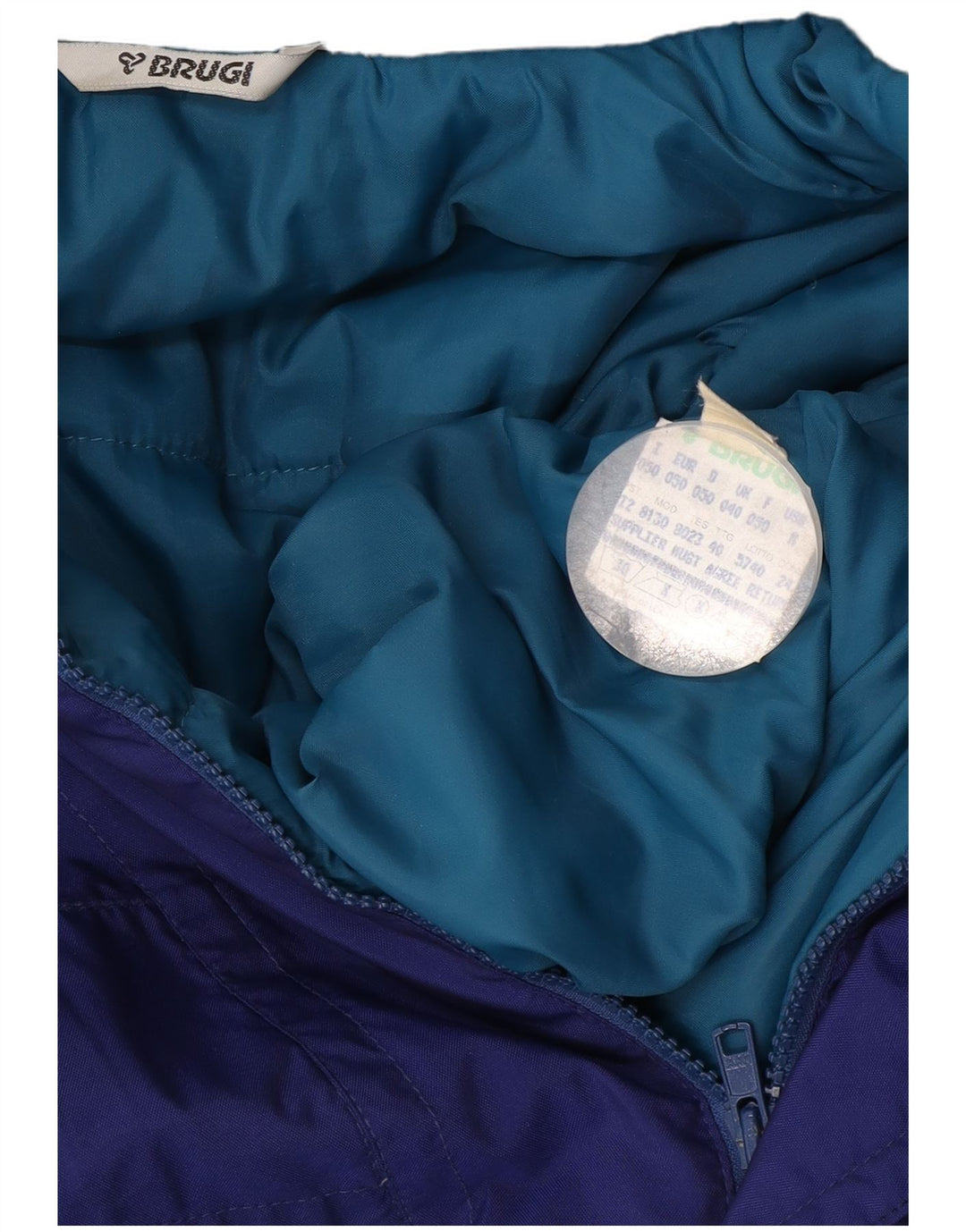 Męski kombinezon narciarski Brugi UK 40 Średni granatowy poliamid z blokami kolorów