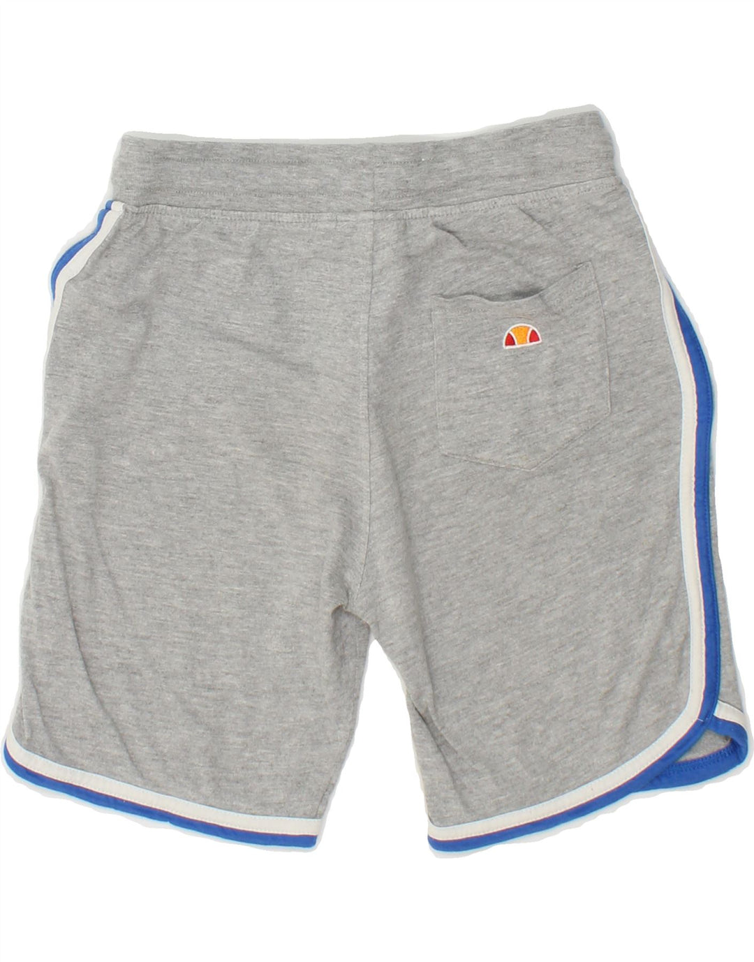 ELLESSE Boys Graphic Sport Shorts 7-8 Years Grey Cotton Vintage Ellesse and Second-Hand Ellesse from Messina Hembry 