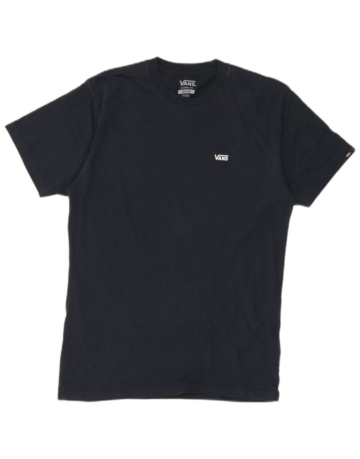 T-shirt męski Vans o klasycznym kroju, średni, granatowy, bawełniany