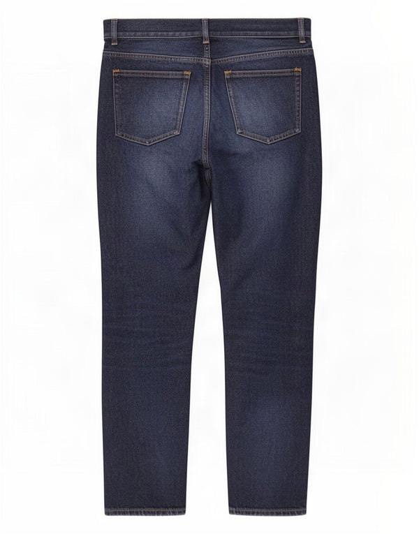 Cos Mens Regular Straight Jeans W30 L28 Navy Blue Cotton