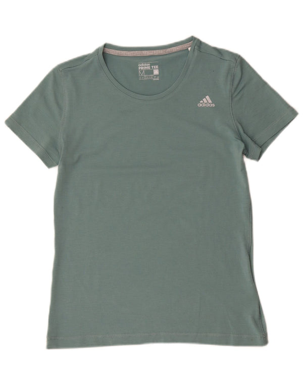 Damska koszulka Adidas Climalite Top UK 12/14 Średnia zielona bawełna