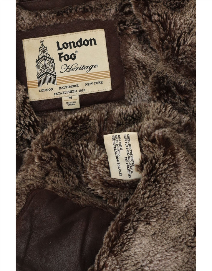 Kurtka męska London Fog Heritage Sherpa UK 38 Średni brązowy akryl