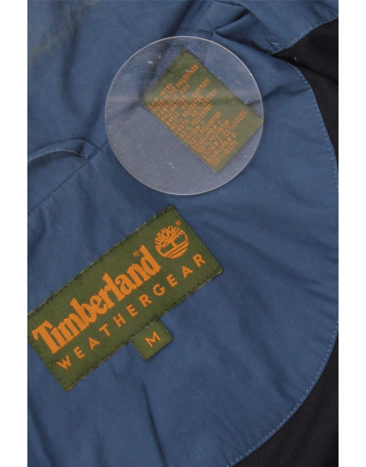 Męska kurtka przeciwdeszczowa Timberland UK 38 Średni granatowy, bawełniany