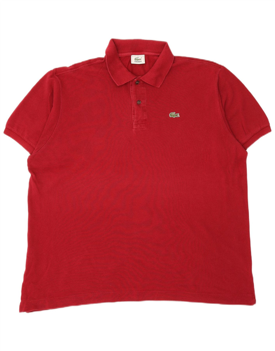 Męska koszulka polo LACOSTE, rozmiar 7, 2XL, bordowa, bawełniana