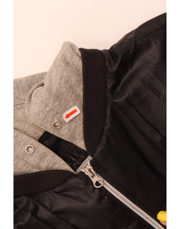 Damska kurtka bomberka z kapturem Champion UK 18 XL, czarna, poliestrowa