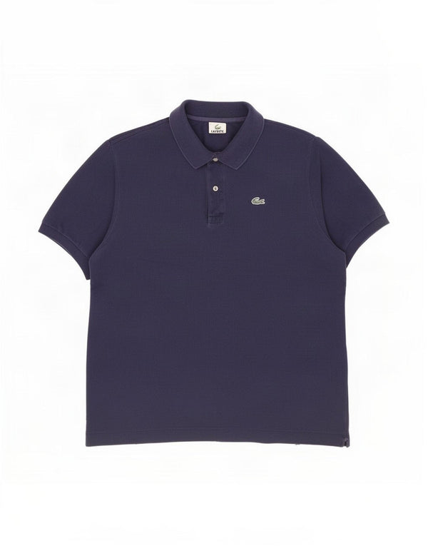 Męska koszulka polo Lacoste, rozmiar 6, XL, granatowa, bawełniana