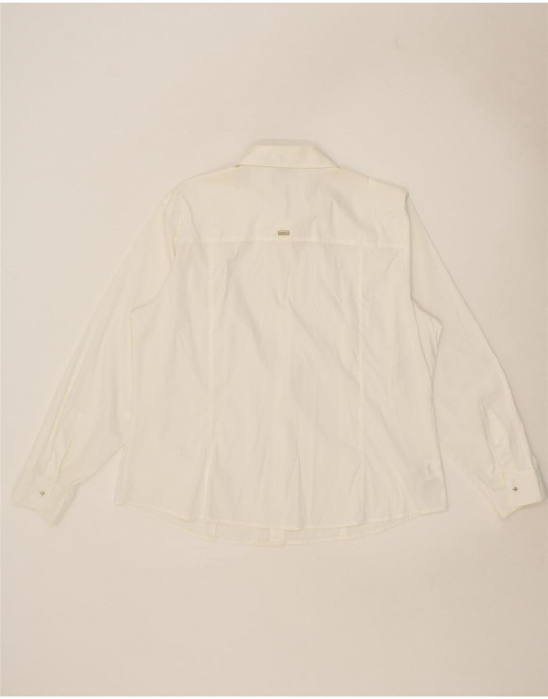 PERTE BY KRIZIA Womens Shirt UK 20 2XL White Cotton Vintage Perte by Krizia and Second-Hand Perte by Krizia from Messina Hembry 