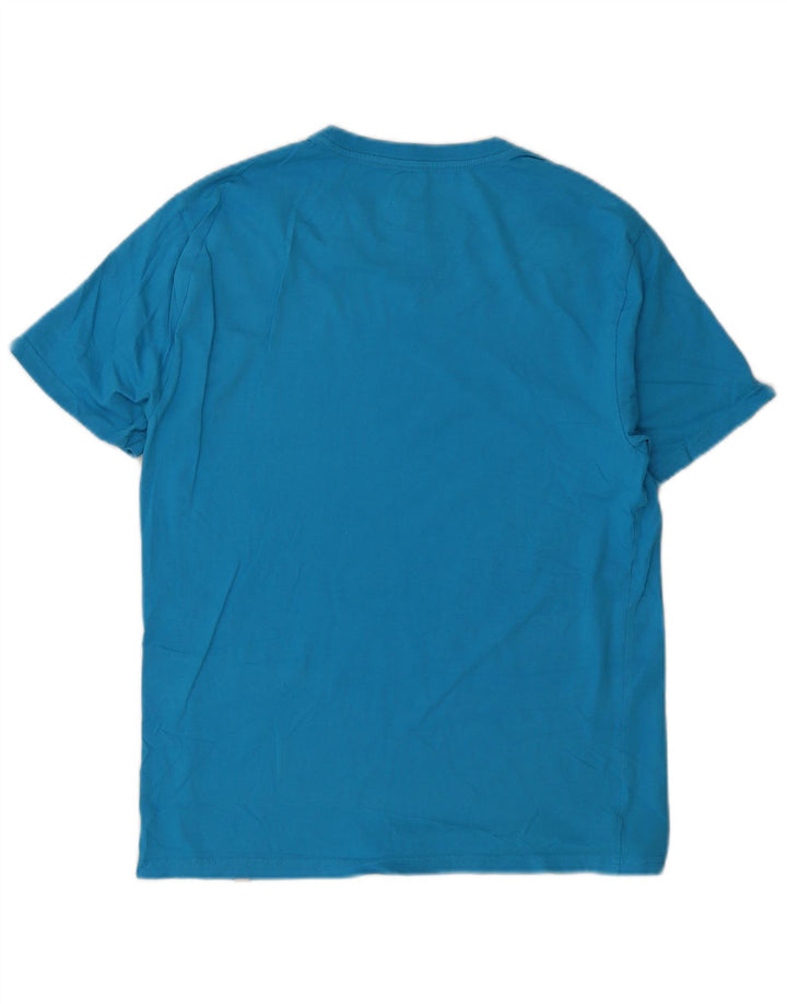 Męski T-shirt z grafiką Hurley, bawełniany, średni niebieski