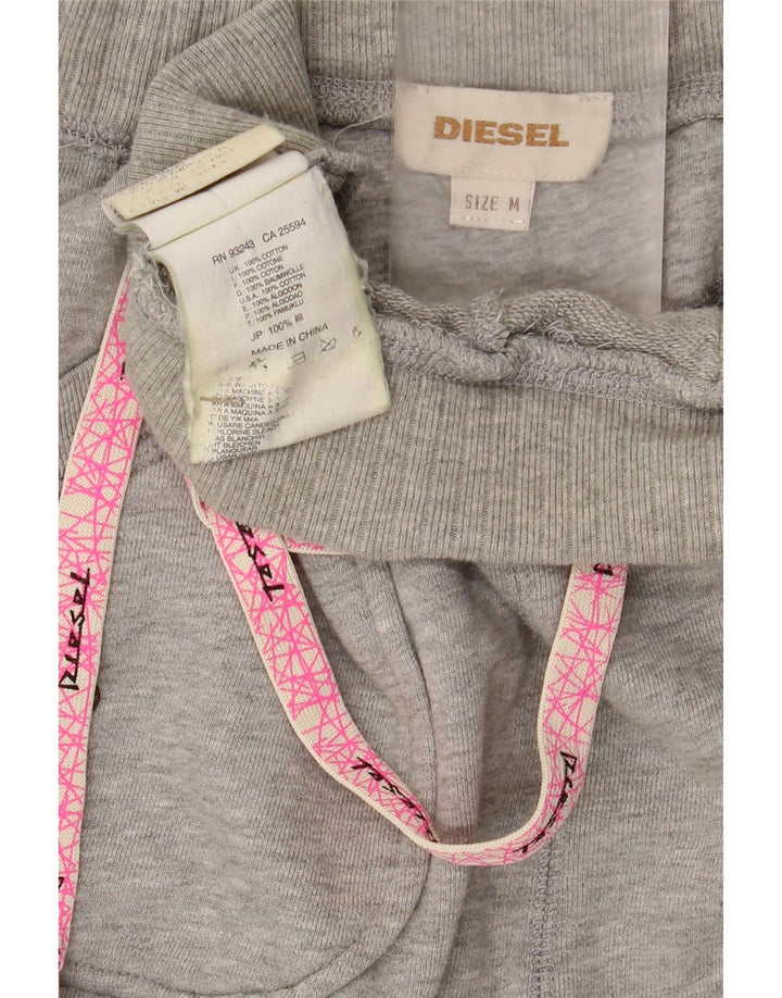 Damskie spodnie dresowe Diesel Joggers UK 14 Średnioszary bawełniany