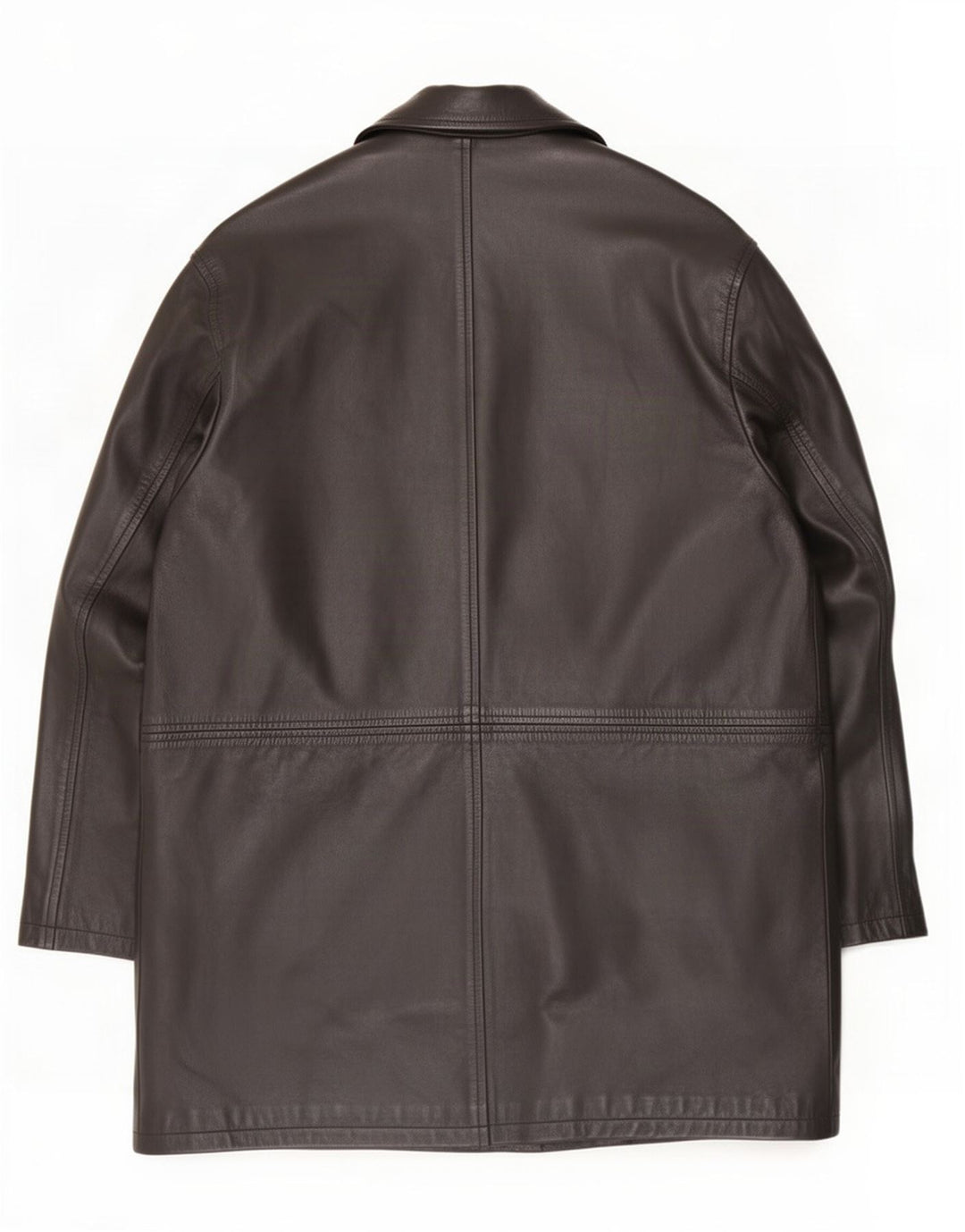 Męski płaszcz skórzany Zara UK 42 XL czarny