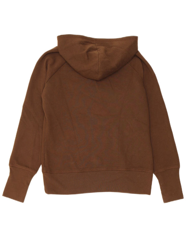 Damski sweter oversize z kapturem i grafiką TOMMY HILFIGER UK 10 Small Brown