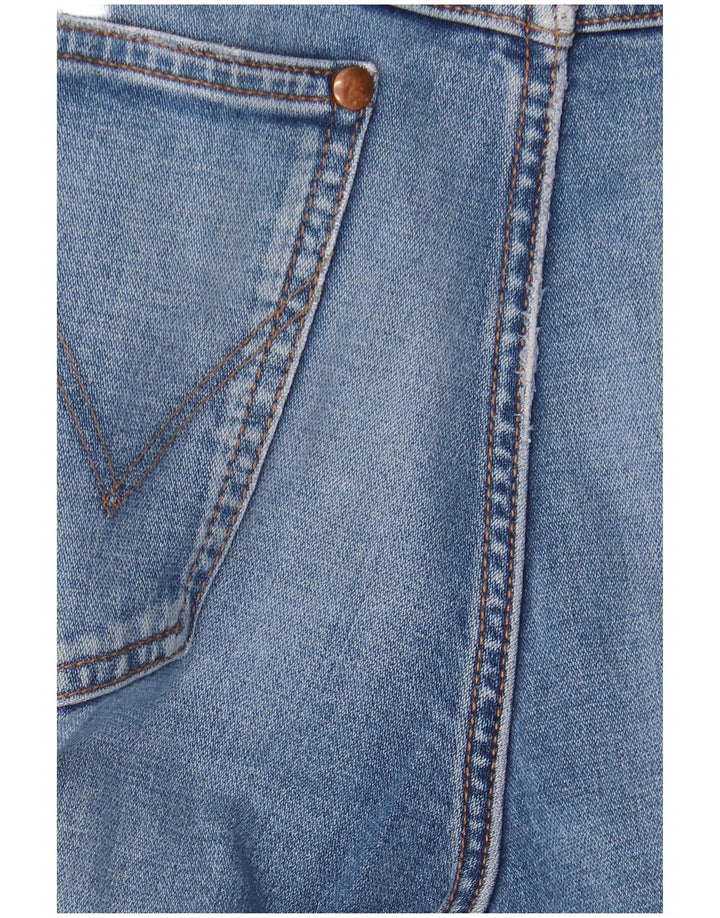Wrangler Męskie proste dżinsy W33 L32 Niebieskie bawełniane