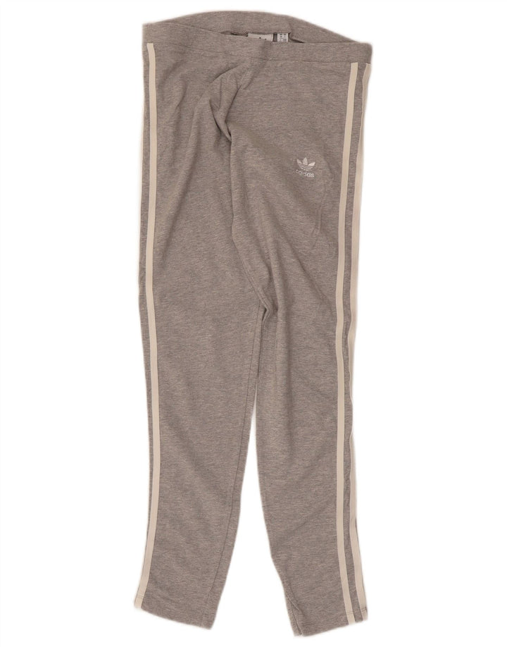 Legginsy Damskie Adidas UK 10 Małe Szare Bawełniane