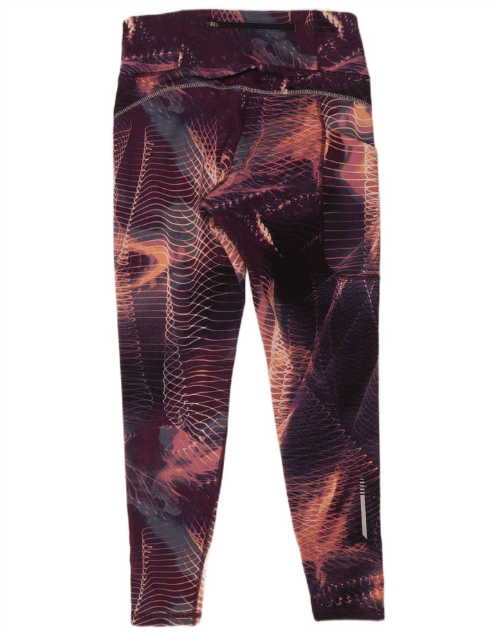 Damskie legginsy Crivit UK 12/14 Średni fioletowy geometryczny