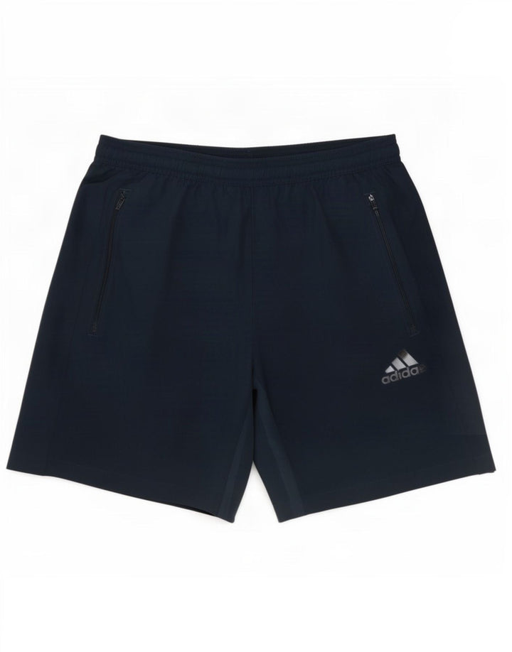 Męskie spodenki sportowe Adidas Aeroready, średni granatowy poliester