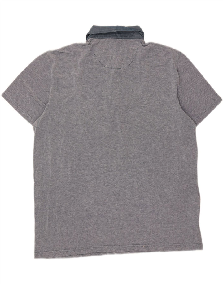 Męska koszulka polo Penguin XL, niebieska, bawełniana