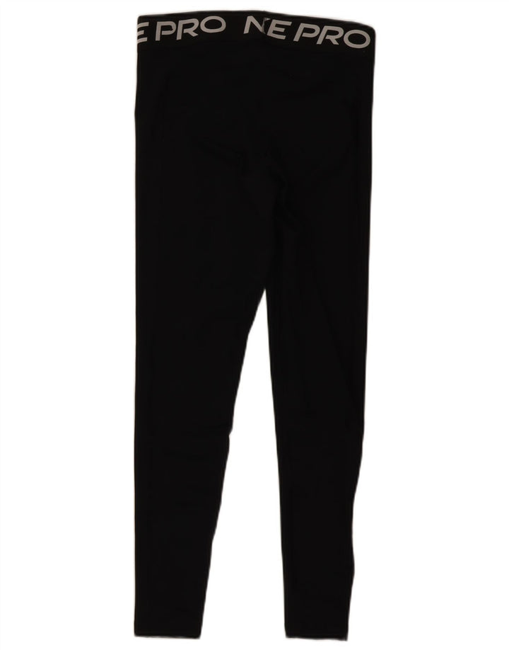 Damskie legginsy Nike Dri Fit Graphic UK 12, średni czarny poliester