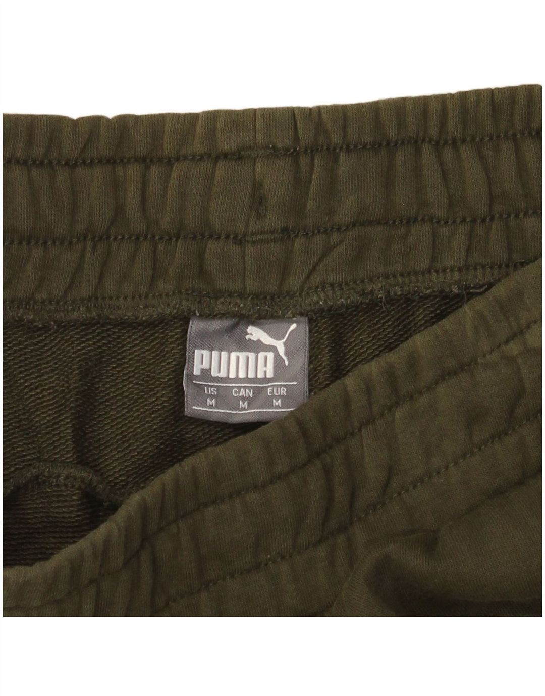 Męskie spodnie dresowe Puma z grafiką, średnie khaki, sportowe