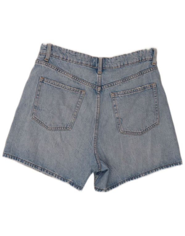 Damskie spodenki jeansowe Zara z wysokim stanem EU 40 Medium W30, niebieska bawełna