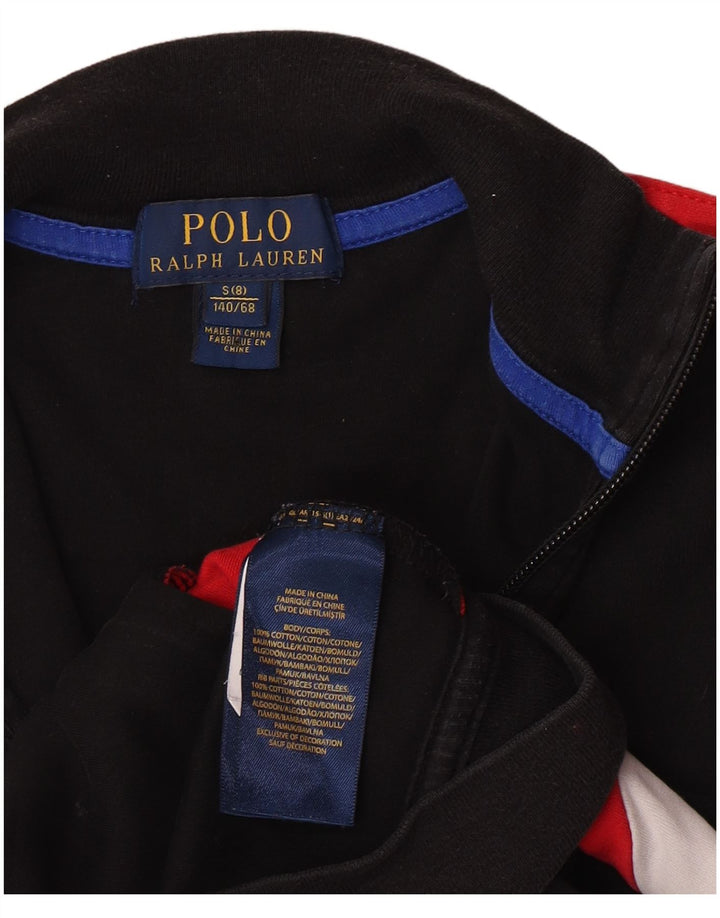 Kurtka chłopięca Polo Ralph Lauren, dresowa, 7-8 lat, mała, czarna