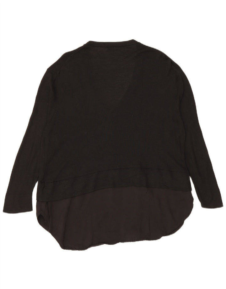 Damski sweter o przedłużonym fasonie Zara UK 14, średni czarny