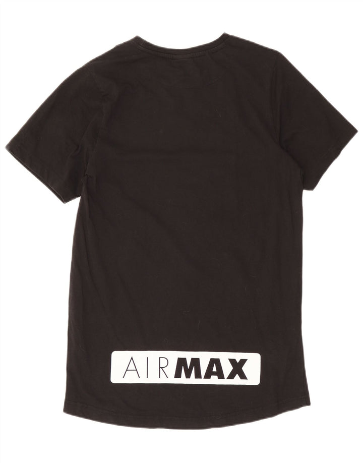 Męski T-shirt z grafiką Nike Air Max, średni czarny, bawełniany