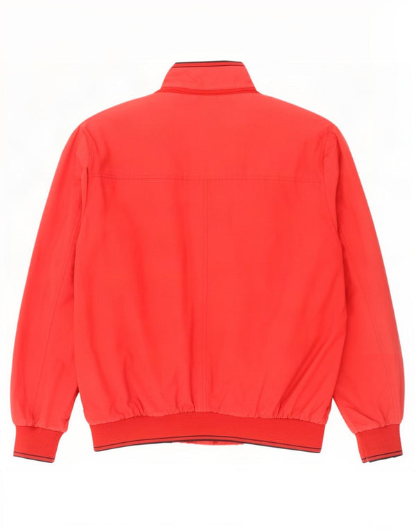 Geox Mens Respira Bomber Jacket UK 44 2XL Red Cotton