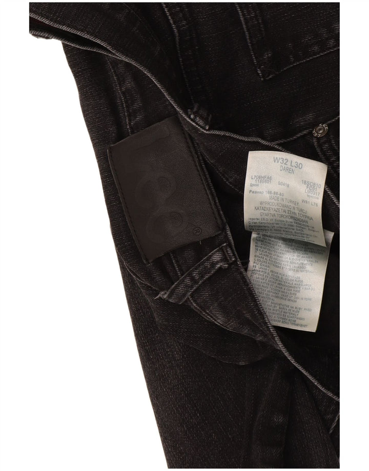 Męskie jeansy Lee Daren Regular Straight W32 L30 Czarne bawełniane
