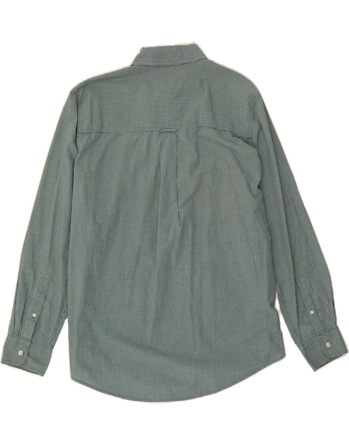 CHAPS Mens Shirt Large Green Check Cotton Vintage Chaps and Second-Hand Chaps from Messina Hembry 
