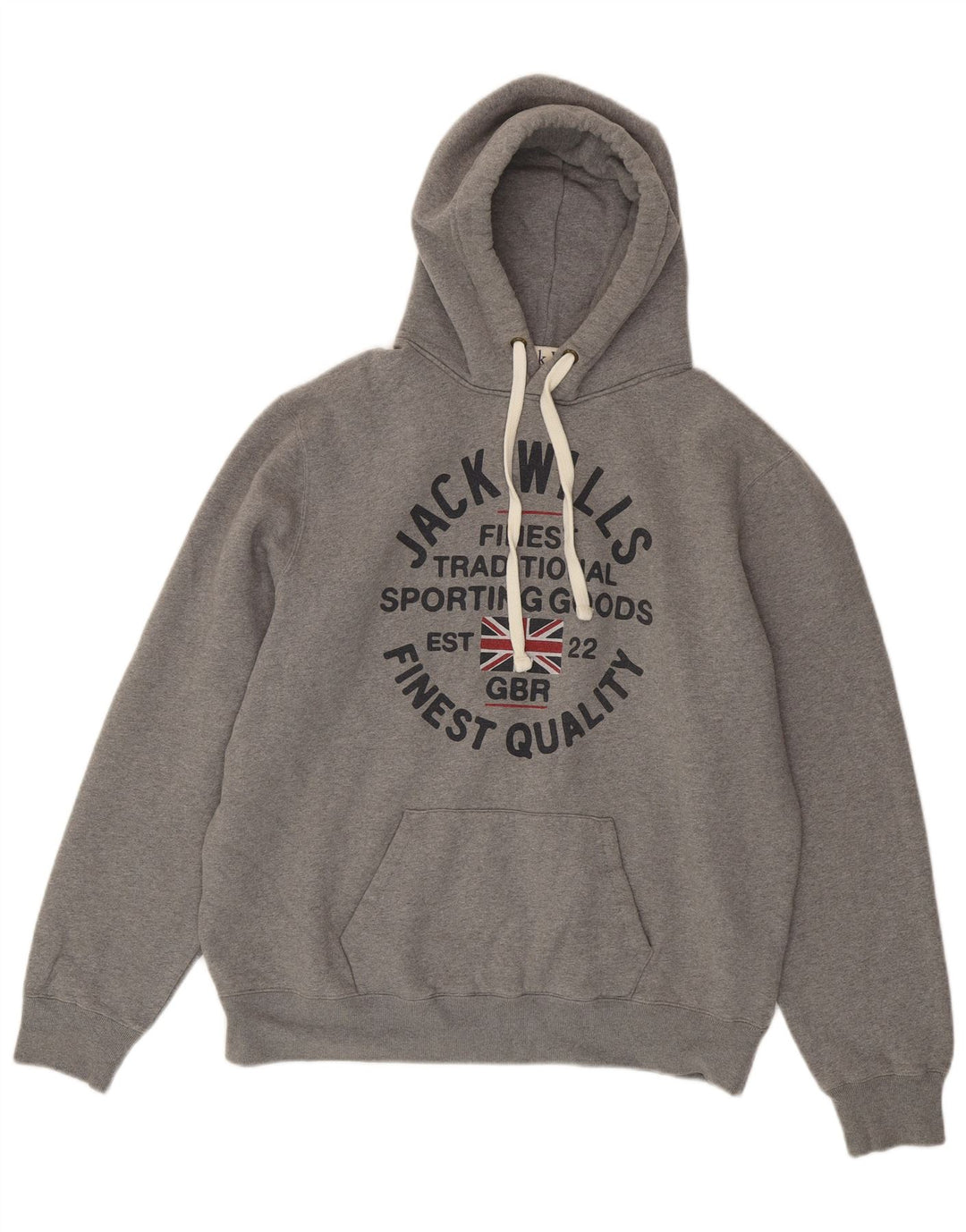 Męski sweter z kapturem Jack Wills, 2XL, szary, bawełniany