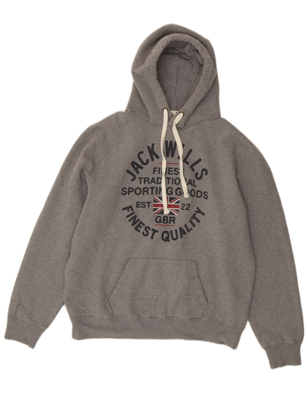 Męski sweter z kapturem Jack Wills, 2XL, szary, bawełniany