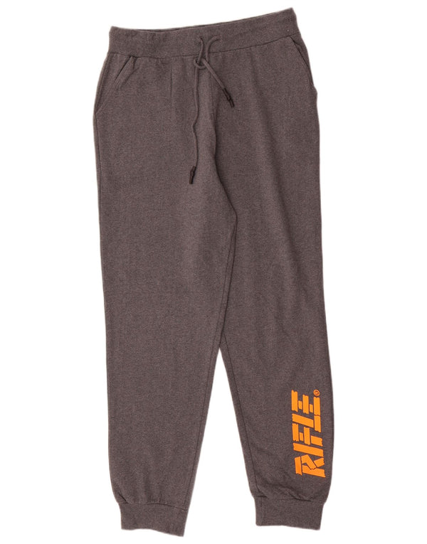 Męskie spodnie dresowe Rifle Graphic Joggers XL Szare plamki bawełniane