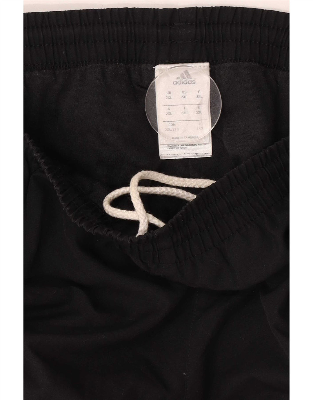 Adidas Męskie spodnie dresowe Joggery 2XL Czarny poliester