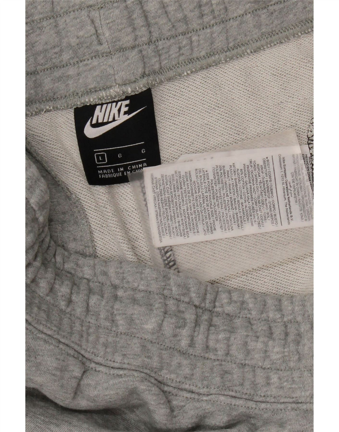 Męskie spodenki sportowe Nike, duże, czarne, bawełniane z blokami kolorów