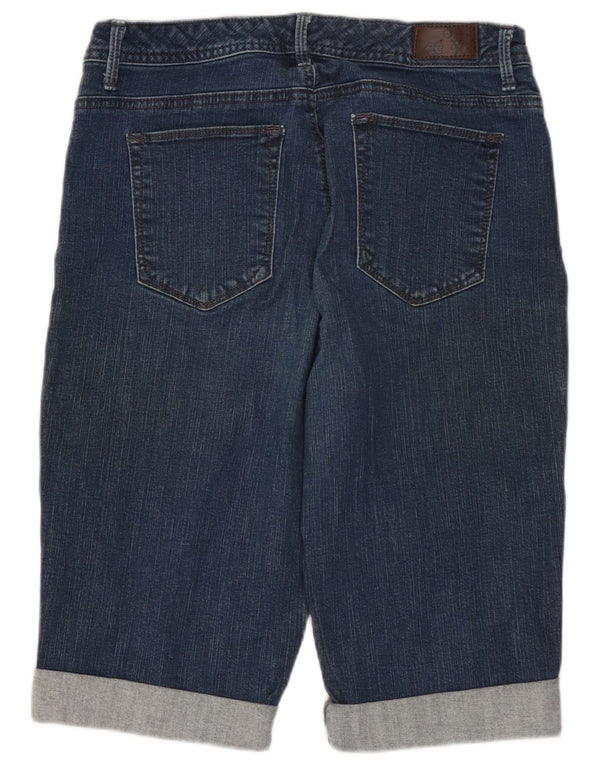 Damskie cienkie spodenki jeansowe LEE Secret US 8 Medium W30 Granatowa bawełna