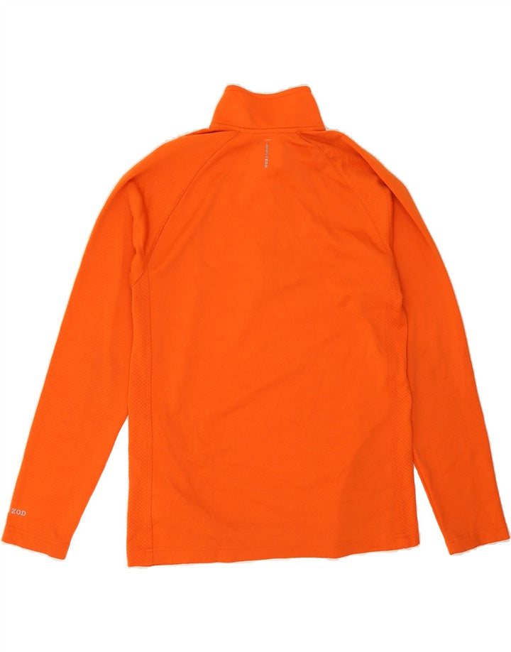 IZOD Mens Zip Neck Pullover Tracksuit Top Medium Orange Polyester Vintage Izod and Second-Hand Izod from Messina Hembry 