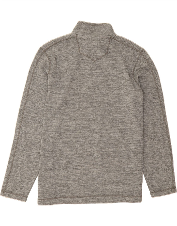 EDDIE BAUER Mens Zip Neck Sweatshirt Jumper XL Grey Cotton Vintage Eddie Bauer and Second-Hand Eddie Bauer from Messina Hembry 