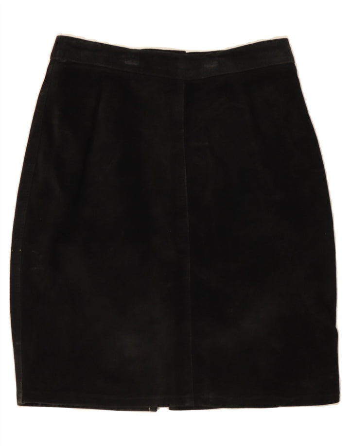 VINTAGE Womens Suede Pencil Skirt Large W28  Grey Vintage Vintage and Second-Hand Vintage from Messina Hembry 