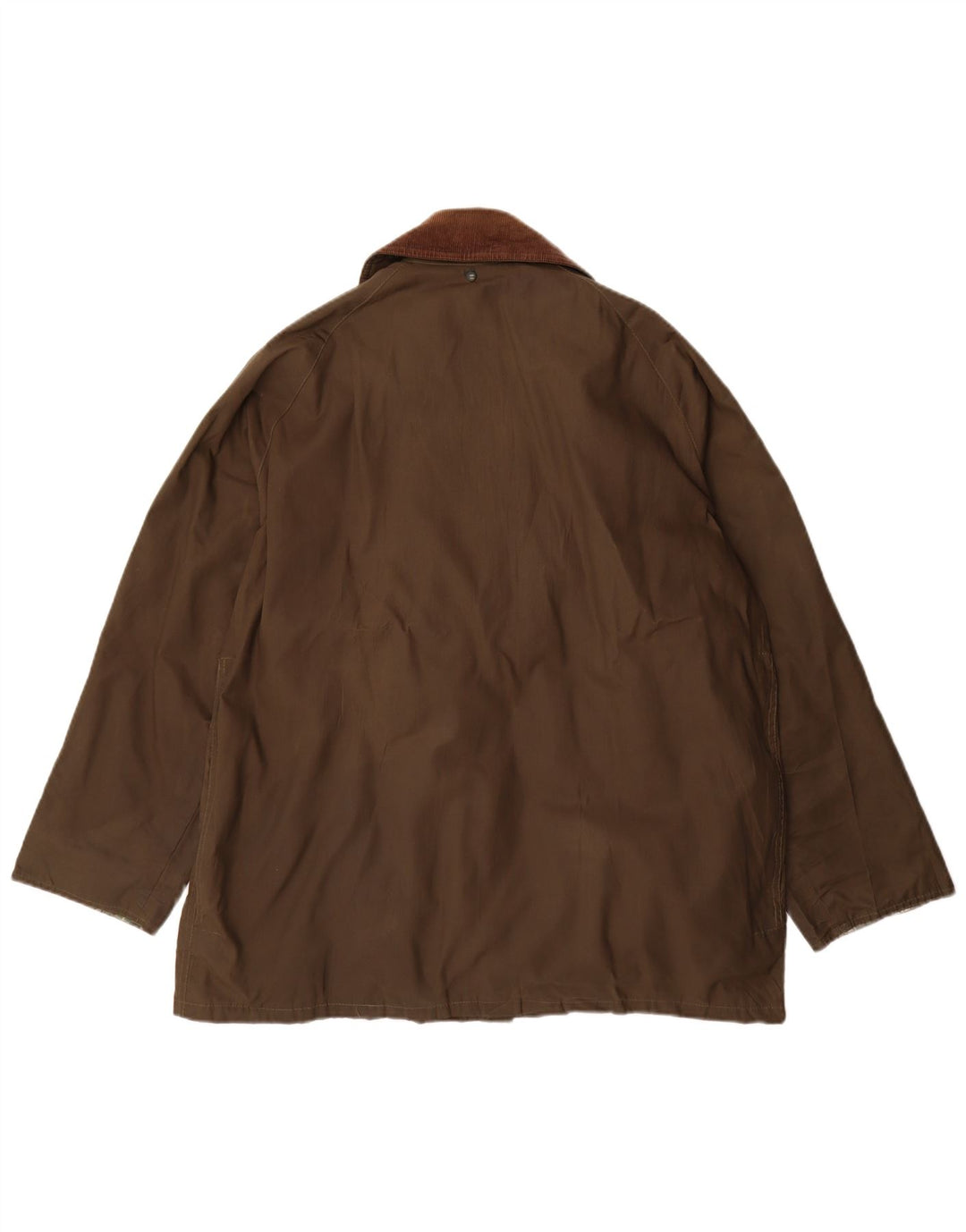 Vintage męska luźna kurtka z woskowanej bawełny UK 36, mała, khaki, poliester